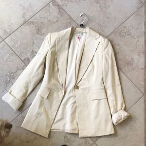 Banana Republic cream blazer